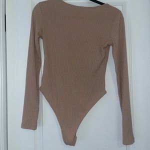 Forever 21 Nude/beige/tan one piece bodysuit